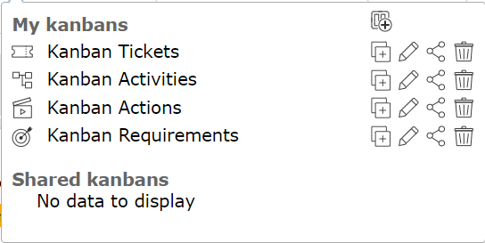 Add a new kanban table